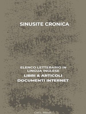 cover image of Sinusite Cronica